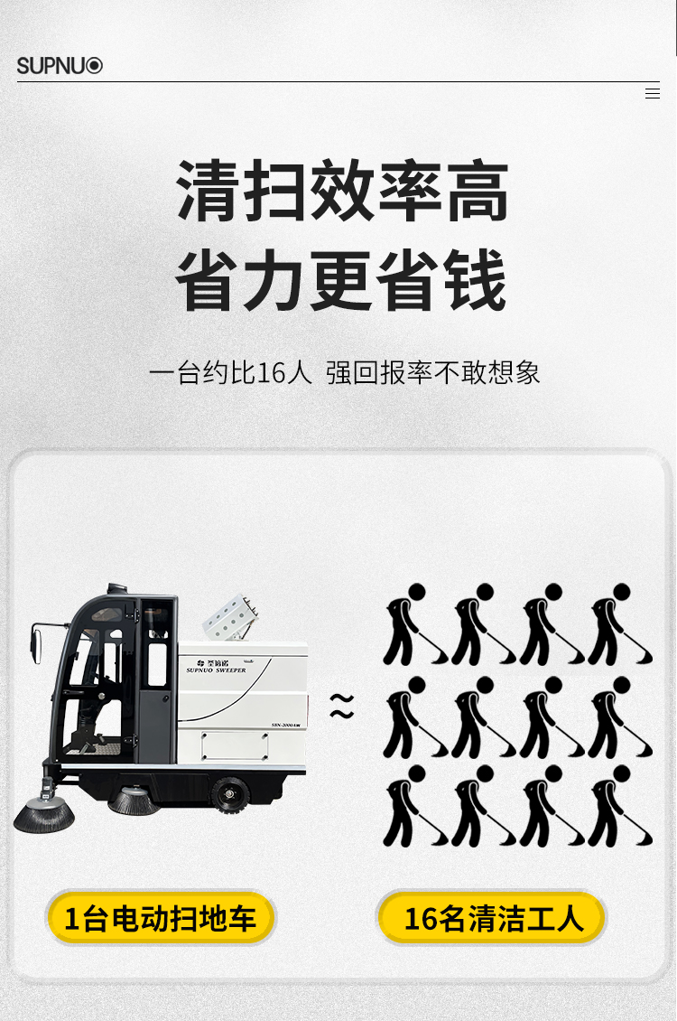 圣倍諾2000AC全封閉霧炮高壓沖洗駕駛式電動掃地車詳情_05 圣倍諾2000AC全封閉霧炮高壓沖洗駕駛式電動掃地車詳情_05