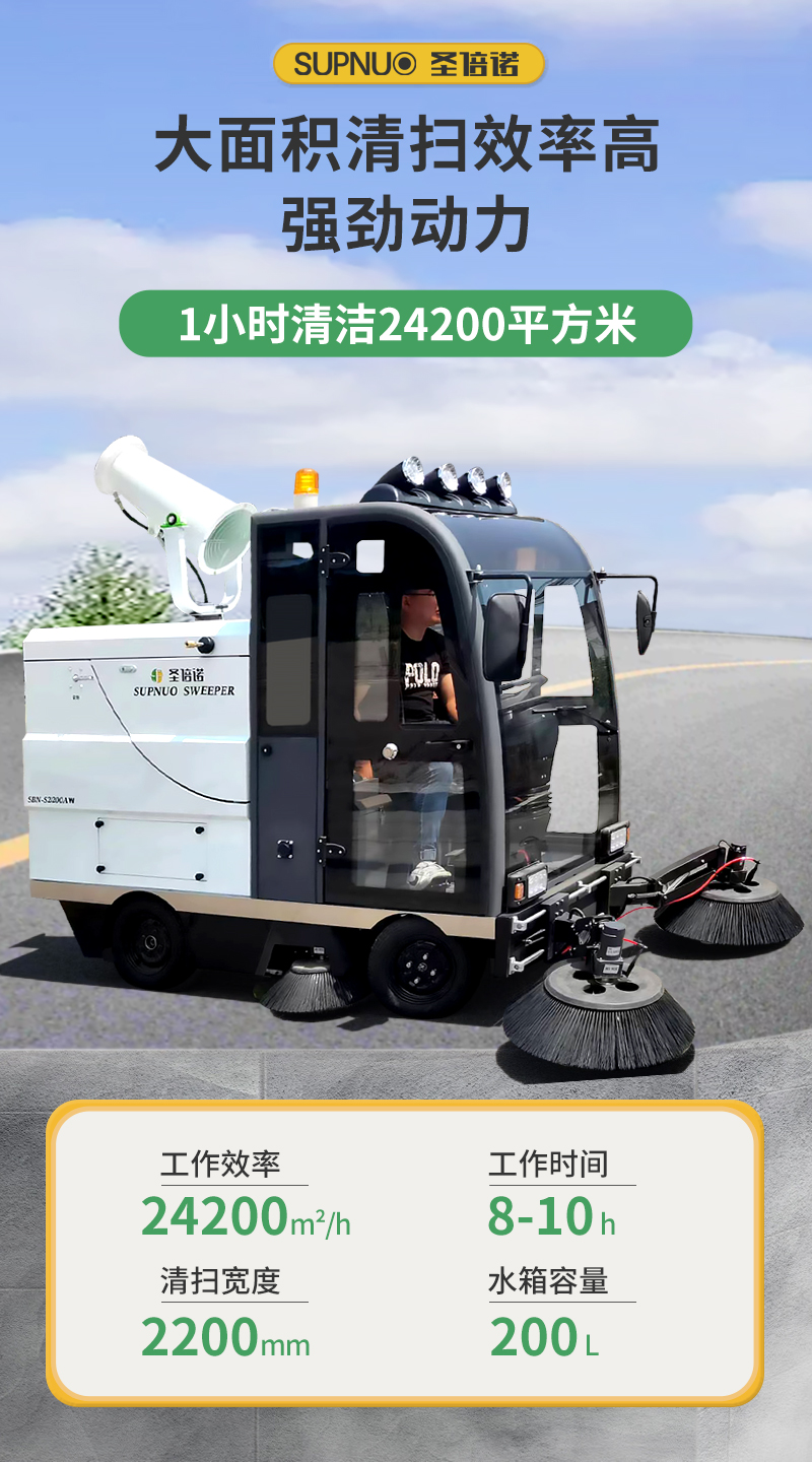 圣倍諾S2200AW全封閉小四輪駕駛式霧炮高壓沖洗電動(dòng)掃地車詳情_(kāi)03 圣倍諾S2200AW全封閉小四輪駕駛式霧炮高壓沖洗電動(dòng)掃地車詳情_(kāi)03